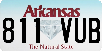 AR license plate 811VUB