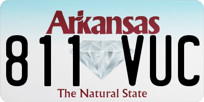 AR license plate 811VUC