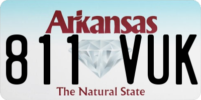 AR license plate 811VUK