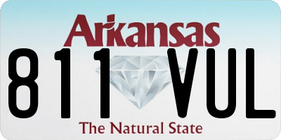 AR license plate 811VUL