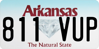 AR license plate 811VUP