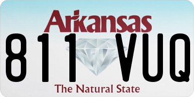 AR license plate 811VUQ