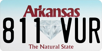 AR license plate 811VUR