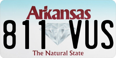 AR license plate 811VUS