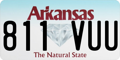 AR license plate 811VUU