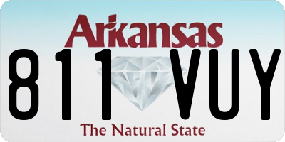 AR license plate 811VUY
