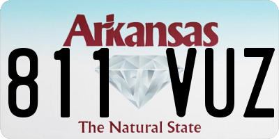 AR license plate 811VUZ