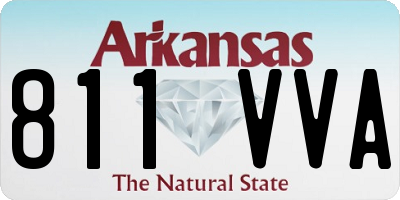 AR license plate 811VVA