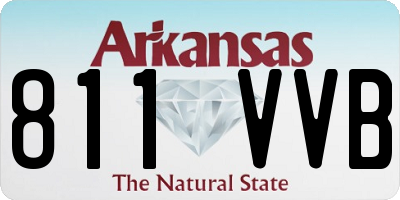 AR license plate 811VVB