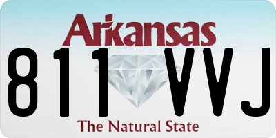 AR license plate 811VVJ