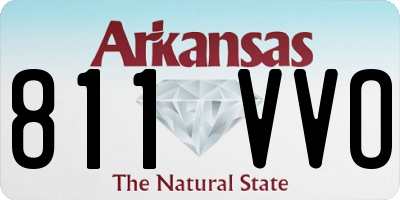 AR license plate 811VVO