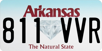 AR license plate 811VVR