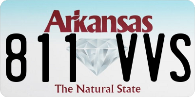 AR license plate 811VVS
