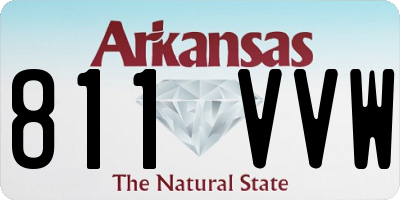 AR license plate 811VVW