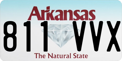 AR license plate 811VVX