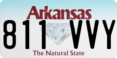 AR license plate 811VVY