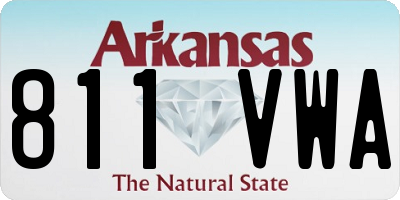 AR license plate 811VWA