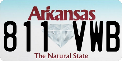 AR license plate 811VWB