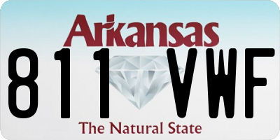 AR license plate 811VWF