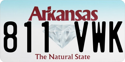 AR license plate 811VWK