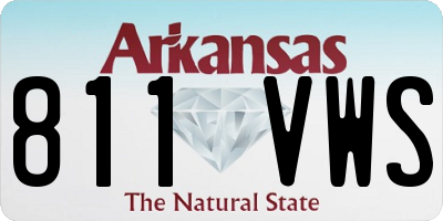 AR license plate 811VWS