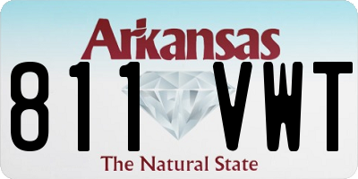 AR license plate 811VWT