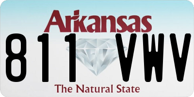 AR license plate 811VWV