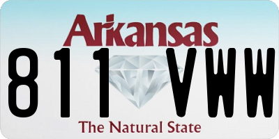 AR license plate 811VWW