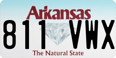 AR license plate 811VWX