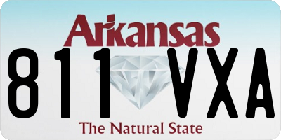 AR license plate 811VXA