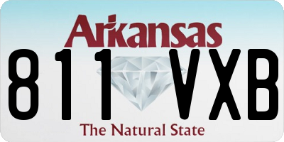AR license plate 811VXB