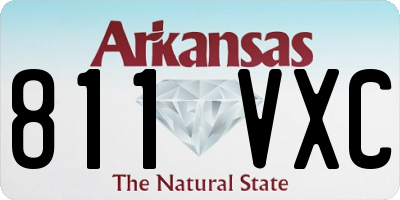 AR license plate 811VXC