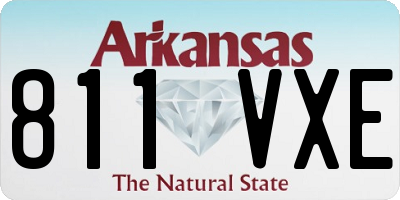 AR license plate 811VXE