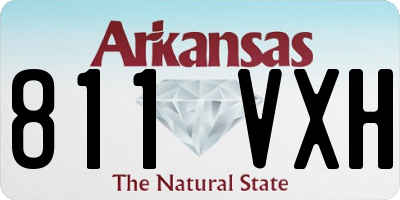 AR license plate 811VXH