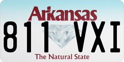 AR license plate 811VXI
