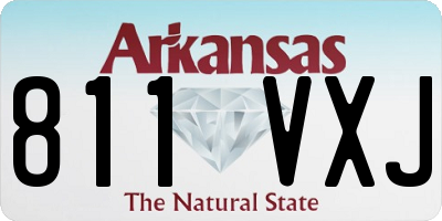 AR license plate 811VXJ