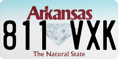 AR license plate 811VXK