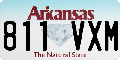 AR license plate 811VXM