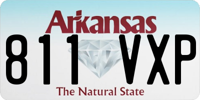 AR license plate 811VXP