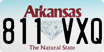 AR license plate 811VXQ