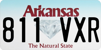 AR license plate 811VXR