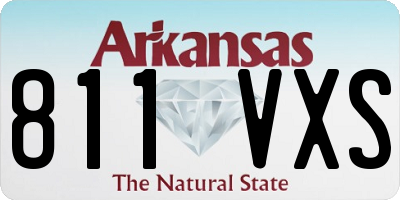 AR license plate 811VXS