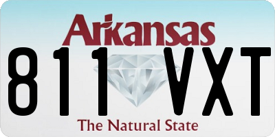 AR license plate 811VXT