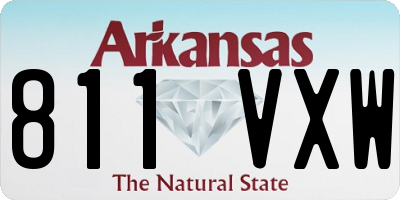 AR license plate 811VXW