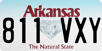 AR license plate 811VXY