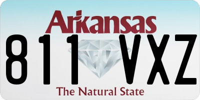 AR license plate 811VXZ