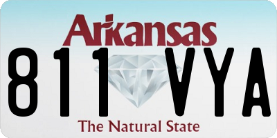 AR license plate 811VYA