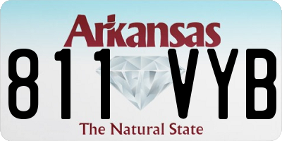 AR license plate 811VYB