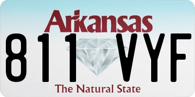 AR license plate 811VYF