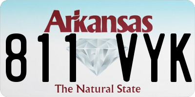 AR license plate 811VYK